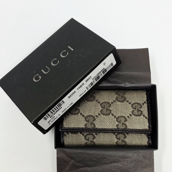 NEW Authentic GUCCI Web Sherry Line 6 Hooks Key Case with BOX - Picture 6 of 6